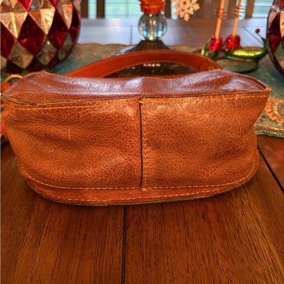 Patricia Nash Brown and Orange Floral Crossbody Bag - Picture 4 of 5